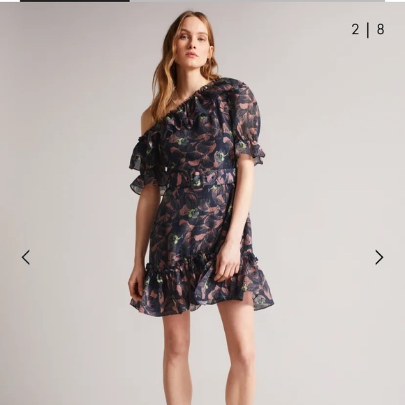 Ted Baker dress: Hazpin NWT
Asymmetric Cold Shoulder Ruffle Mini Dress - Picture 1 of 6